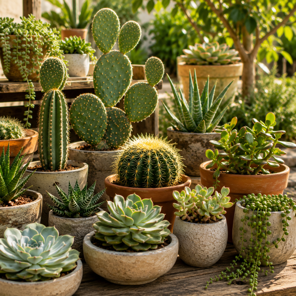 cactus y suculentas en Tafalla